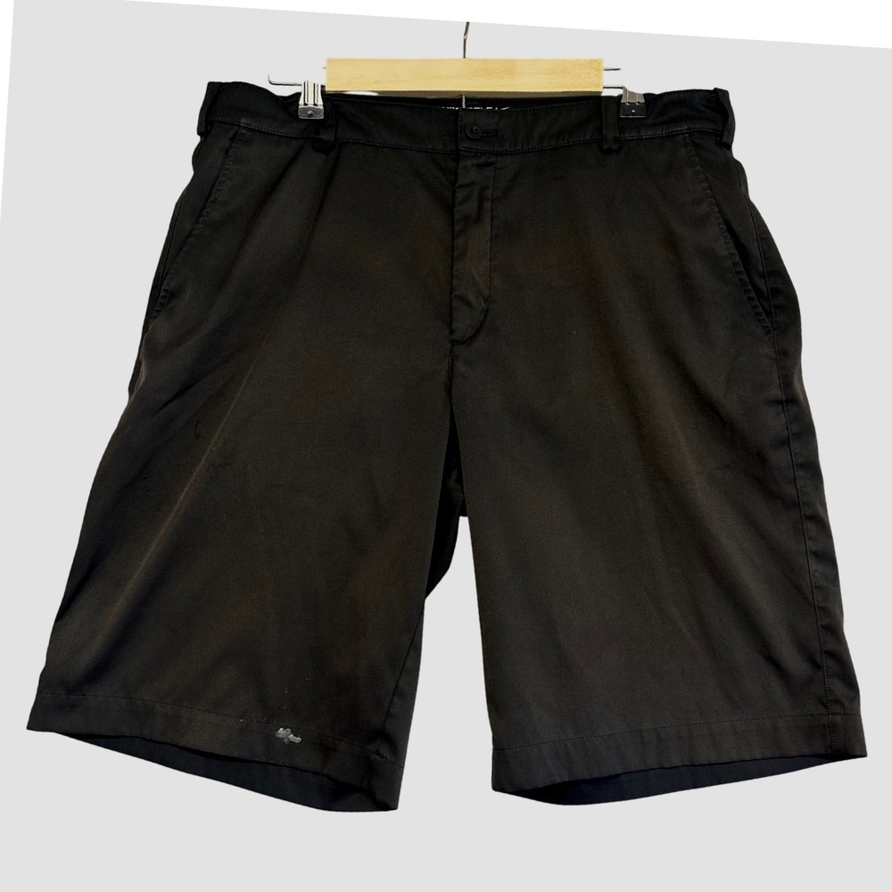Nike Golf Tour Performance‎ Dri-FIT Shorts Mens Sz 33 Black Flat Front 130105EAG